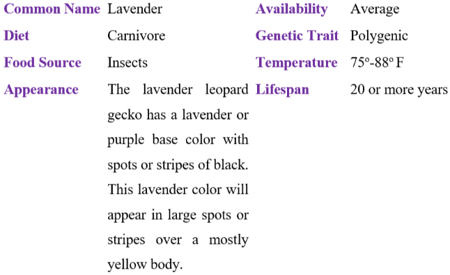 Lavender table